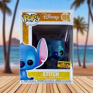 Funko Pop Unopened Stitch 159 Diamond Collection Hot Topic Exclusive Disney